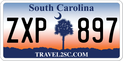 SC license plate ZXP897