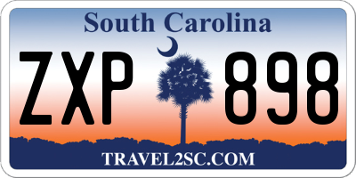 SC license plate ZXP898