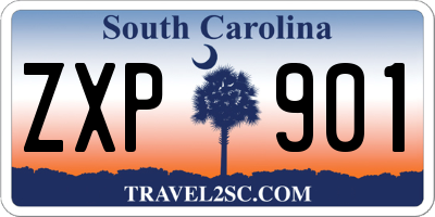 SC license plate ZXP901