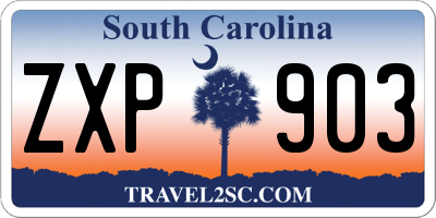 SC license plate ZXP903