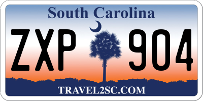 SC license plate ZXP904