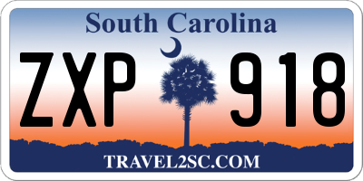 SC license plate ZXP918