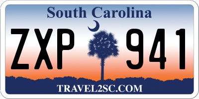 SC license plate ZXP941