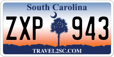 SC license plate ZXP943