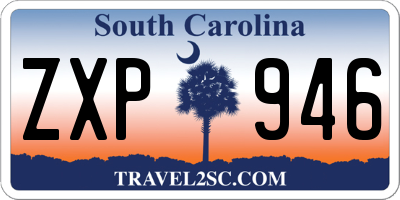 SC license plate ZXP946