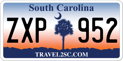 SC license plate ZXP952