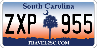 SC license plate ZXP955