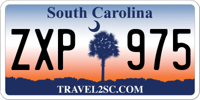 SC license plate ZXP975