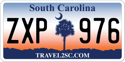 SC license plate ZXP976