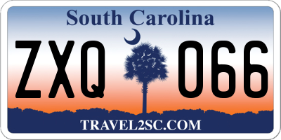 SC license plate ZXQ066