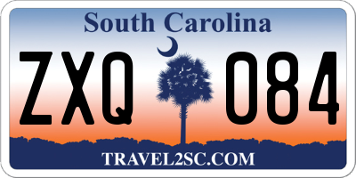 SC license plate ZXQ084
