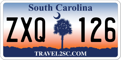 SC license plate ZXQ126