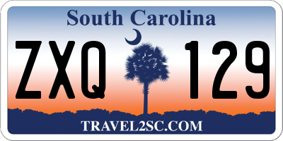 SC license plate ZXQ129