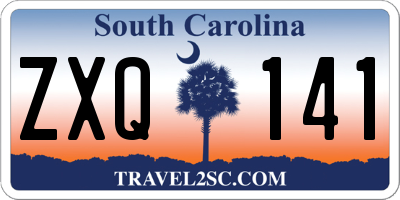 SC license plate ZXQ141