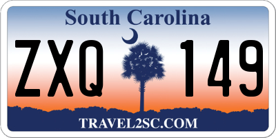 SC license plate ZXQ149