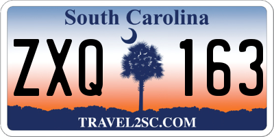 SC license plate ZXQ163