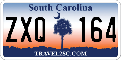 SC license plate ZXQ164