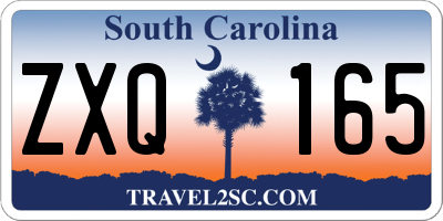 SC license plate ZXQ165