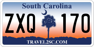 SC license plate ZXQ170