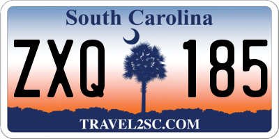 SC license plate ZXQ185