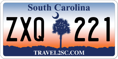 SC license plate ZXQ221