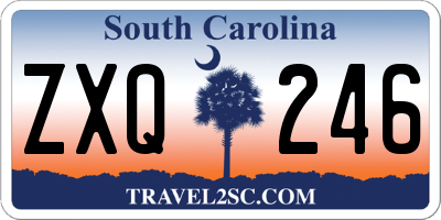 SC license plate ZXQ246