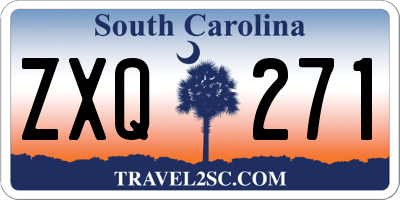SC license plate ZXQ271