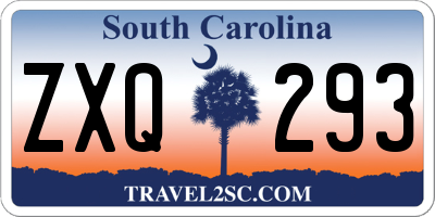 SC license plate ZXQ293