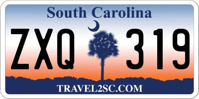 SC license plate ZXQ319