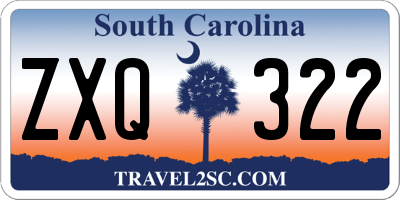 SC license plate ZXQ322