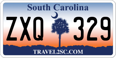 SC license plate ZXQ329