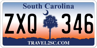SC license plate ZXQ346