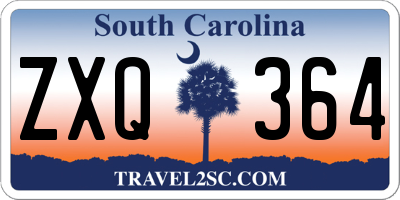 SC license plate ZXQ364