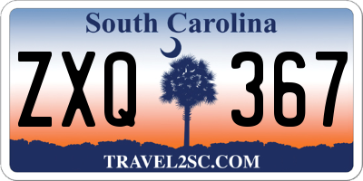 SC license plate ZXQ367