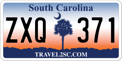 SC license plate ZXQ371