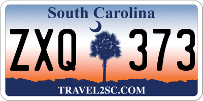 SC license plate ZXQ373