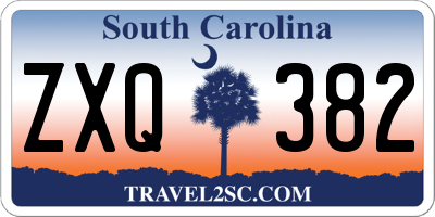 SC license plate ZXQ382