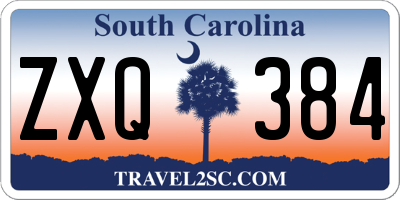 SC license plate ZXQ384