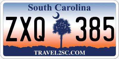 SC license plate ZXQ385