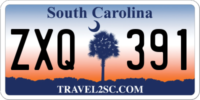 SC license plate ZXQ391