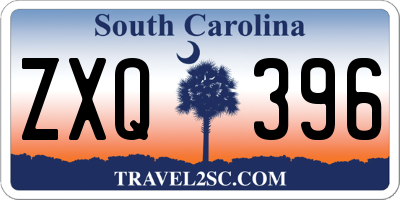 SC license plate ZXQ396