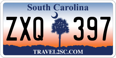 SC license plate ZXQ397