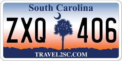 SC license plate ZXQ406