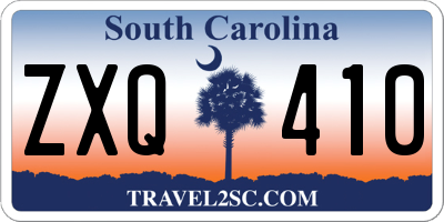 SC license plate ZXQ410
