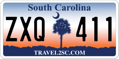 SC license plate ZXQ411