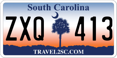 SC license plate ZXQ413