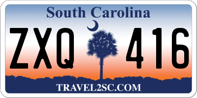 SC license plate ZXQ416