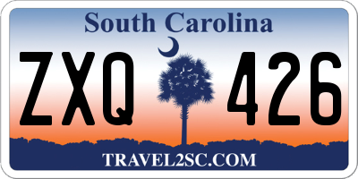 SC license plate ZXQ426