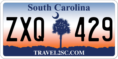 SC license plate ZXQ429