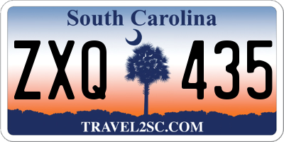 SC license plate ZXQ435